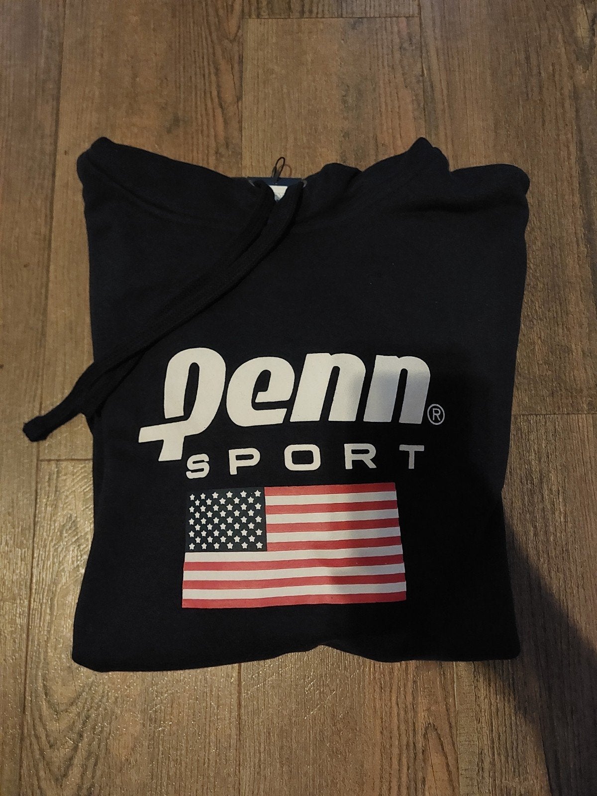 Denn Sport hoodie met Amerikaanse vlag, nieuw met kaartje, Maat 48/50 (M), Zwart, Nieuw, Ophalen of Verzenden