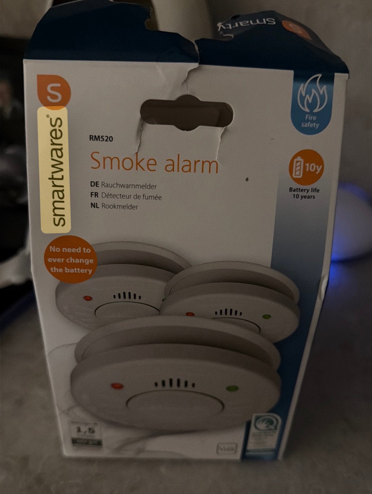 Smartwares RM520 rookmelders 3 x NIEUW!, Detector, Sensor of Melder, Nieuw, Ophalen of Verzenden, Rook