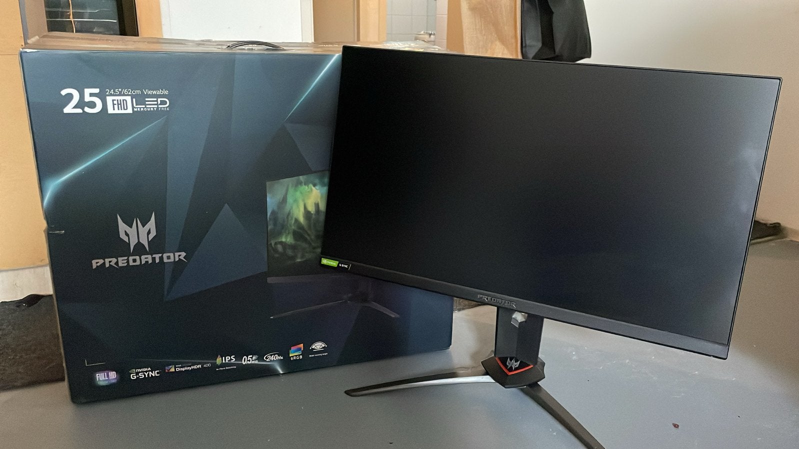 Gaming Monitor  24.5 inch 240hz 0.5ms, Computers en Software, IPS, In hoogte verstelbaar, Full HD, Zo goed als nieuw