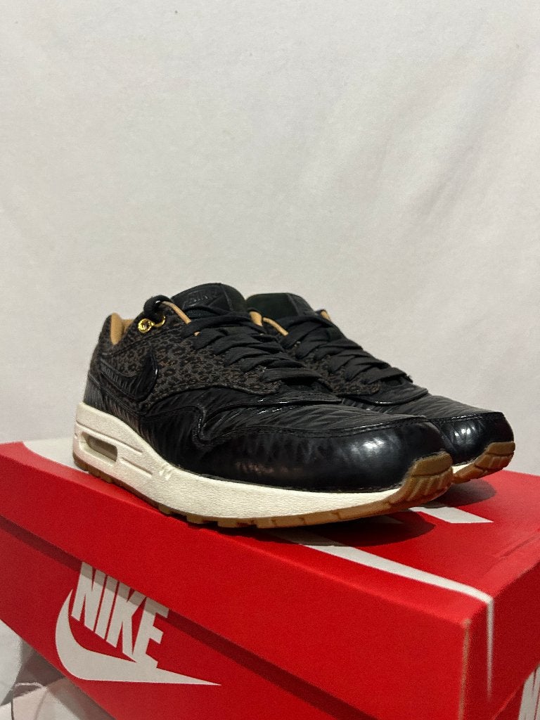 ALS NIEUW! Maat 43 - Nike Air Max 1 Fb Woven Quilted Leopard, Overige kleuren, Verzenden, Nike, Nike