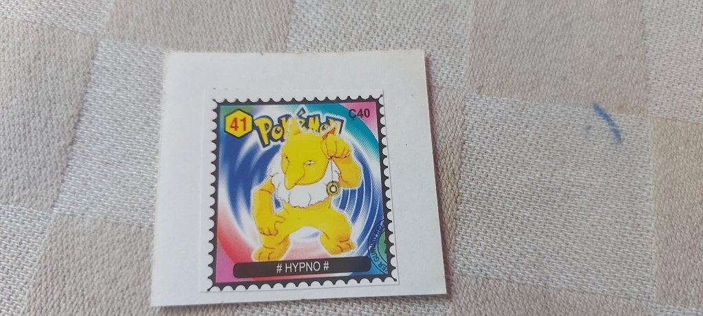pokemon postzegel zeldzaam gelimiteerd Hypno fraai, Ophalen of Verzenden, Nieuw, Overige typen