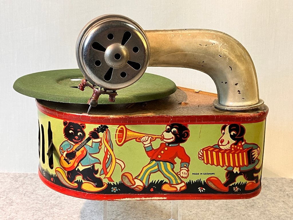 GAMA Gamaphola 1925-1930 Dierenorkest kindergrammofoon, Antiek en Kunst, Verzenden