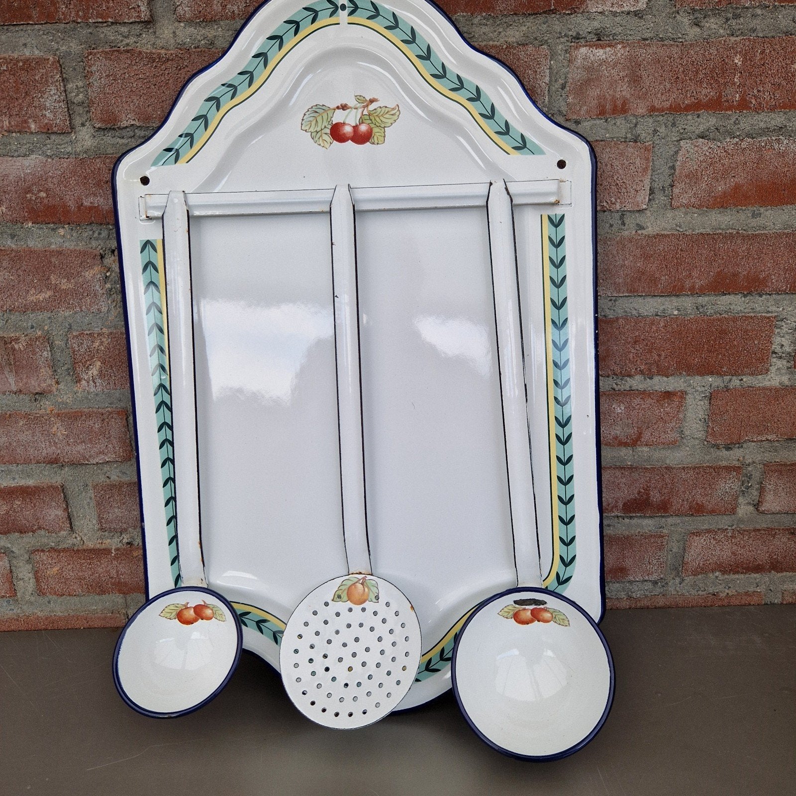 Vintage geëmailleerde keukenset - Villeroy & Boch, Ophalen of Verzenden