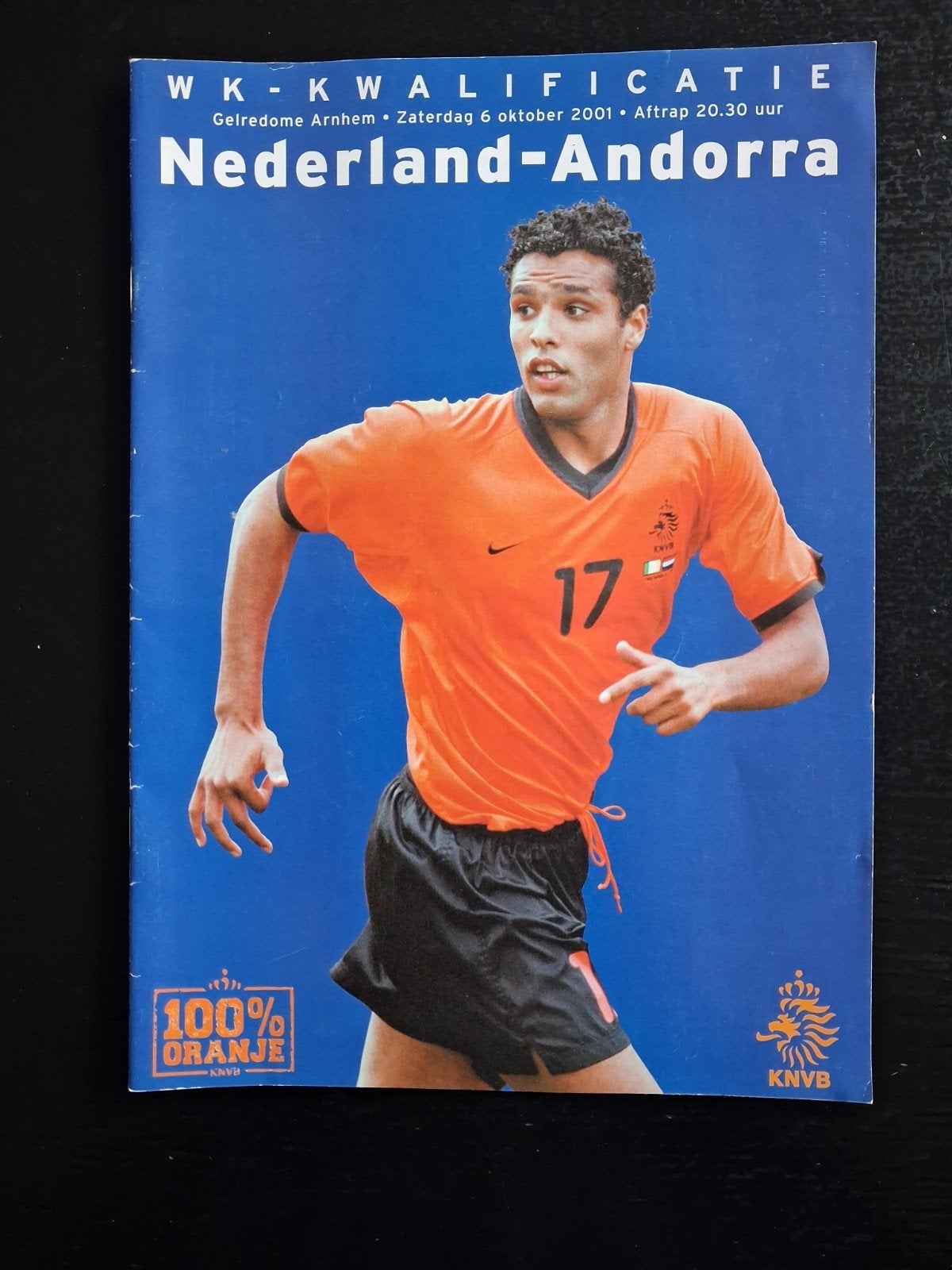 Programma Nederland- Andorra WK kwalificatie 6-10-2001., Verzamelen, Ophalen of Verzenden, Zo goed als nieuw, Overige binnenlandse clubs