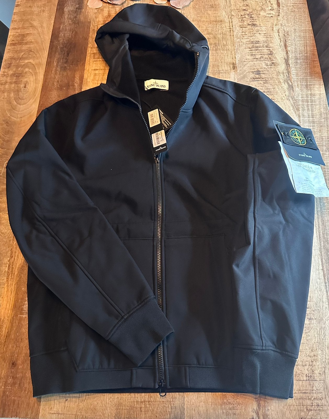 Stone island softshell jas zwart - Maat M XL, Ophalen of Verzenden, Nieuw, Overige maten, Zwart