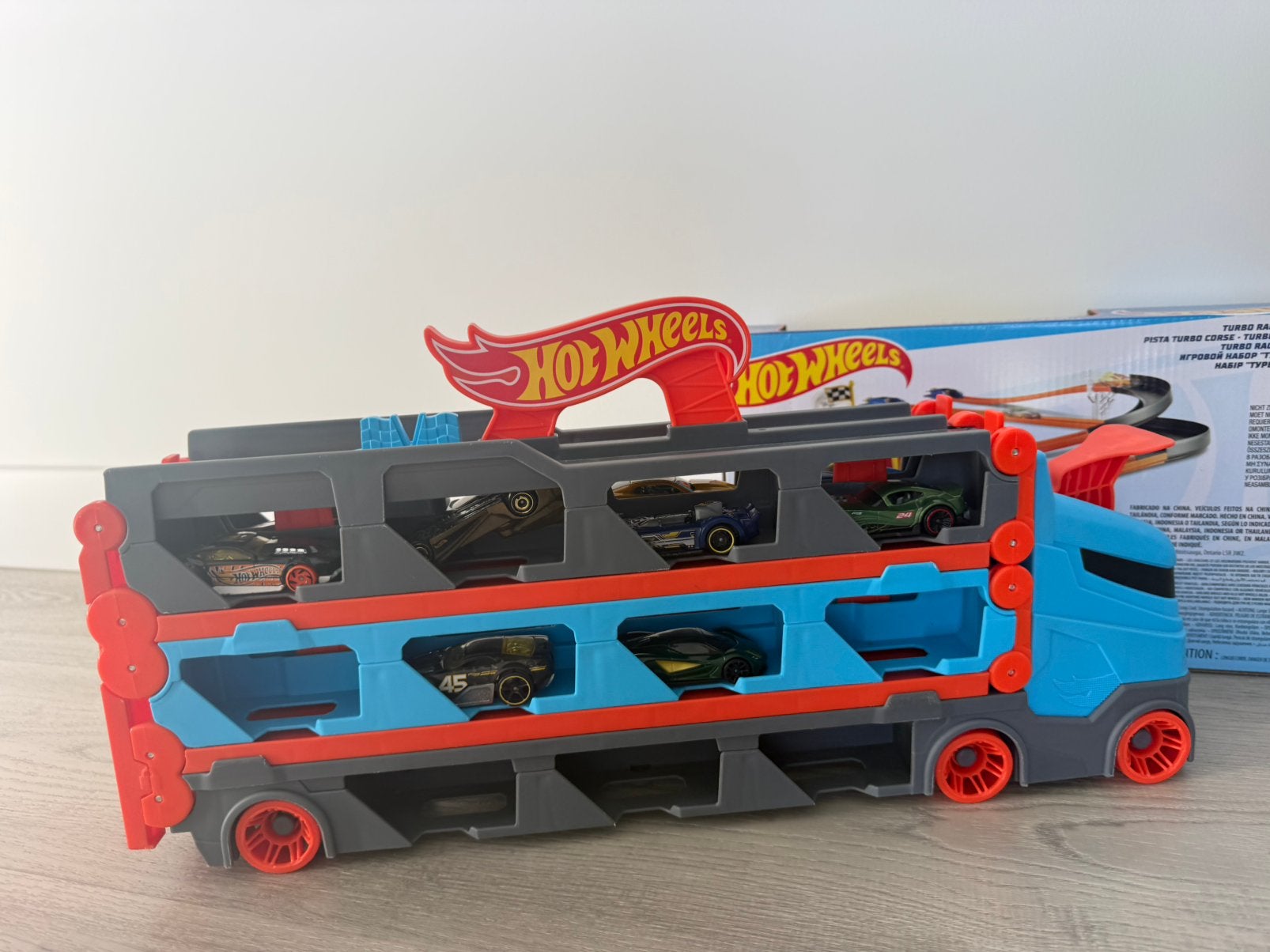 Hotwheels Turbo Race set, Ophalen of Verzenden, Zo goed als nieuw