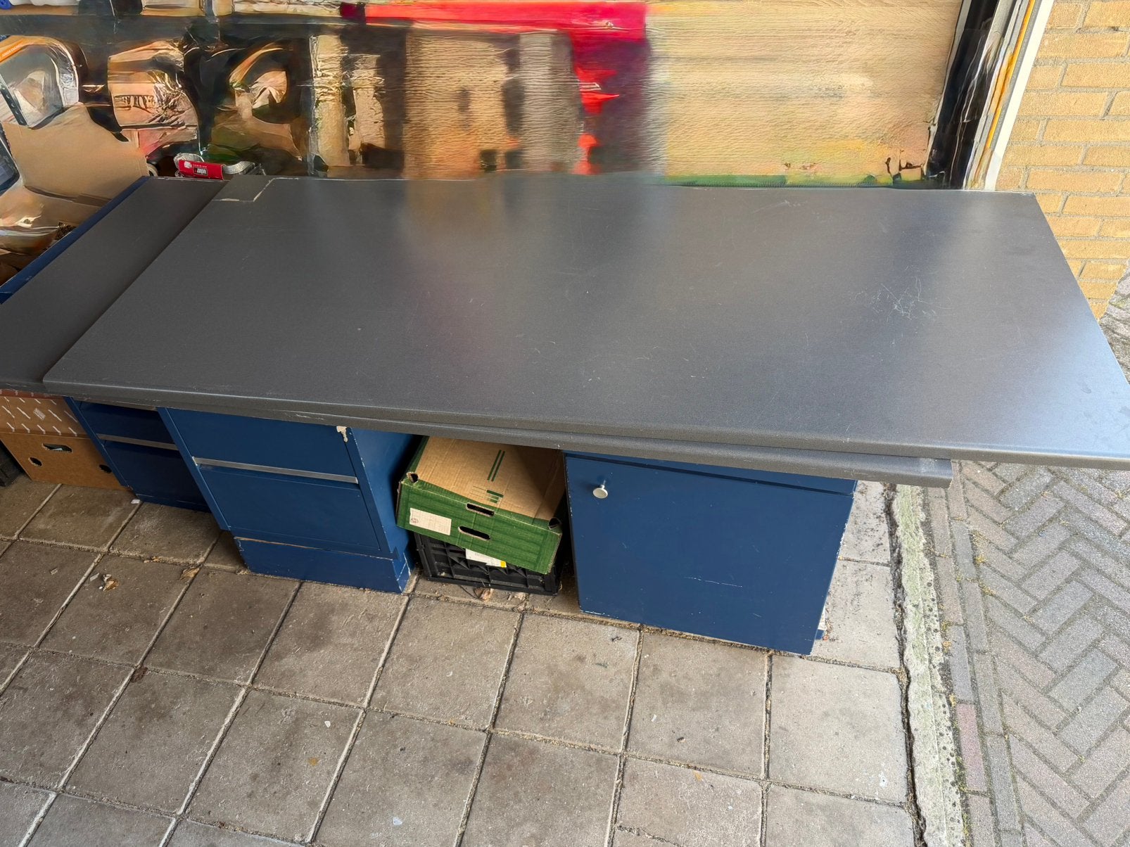 Bureau en onderkasten, Doe-het-zelf en Verbouw, Werkbanken, Ophalen, Zo goed als nieuw, 170 cm of meer