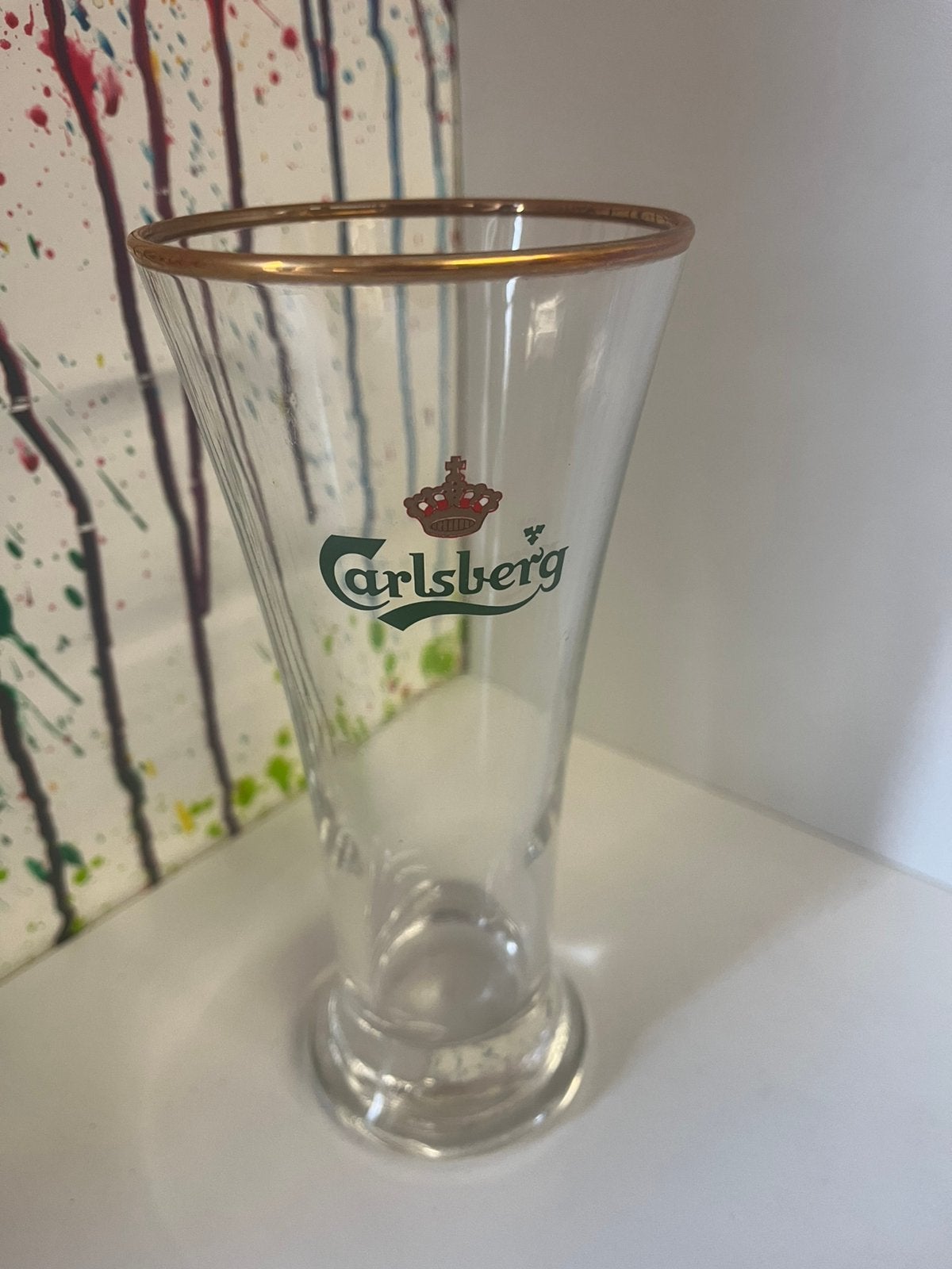 Carlsberg bierglazen set van 6 glazen, Ophalen of Verzenden, Nieuw, Glas of Glazen, Overige merken