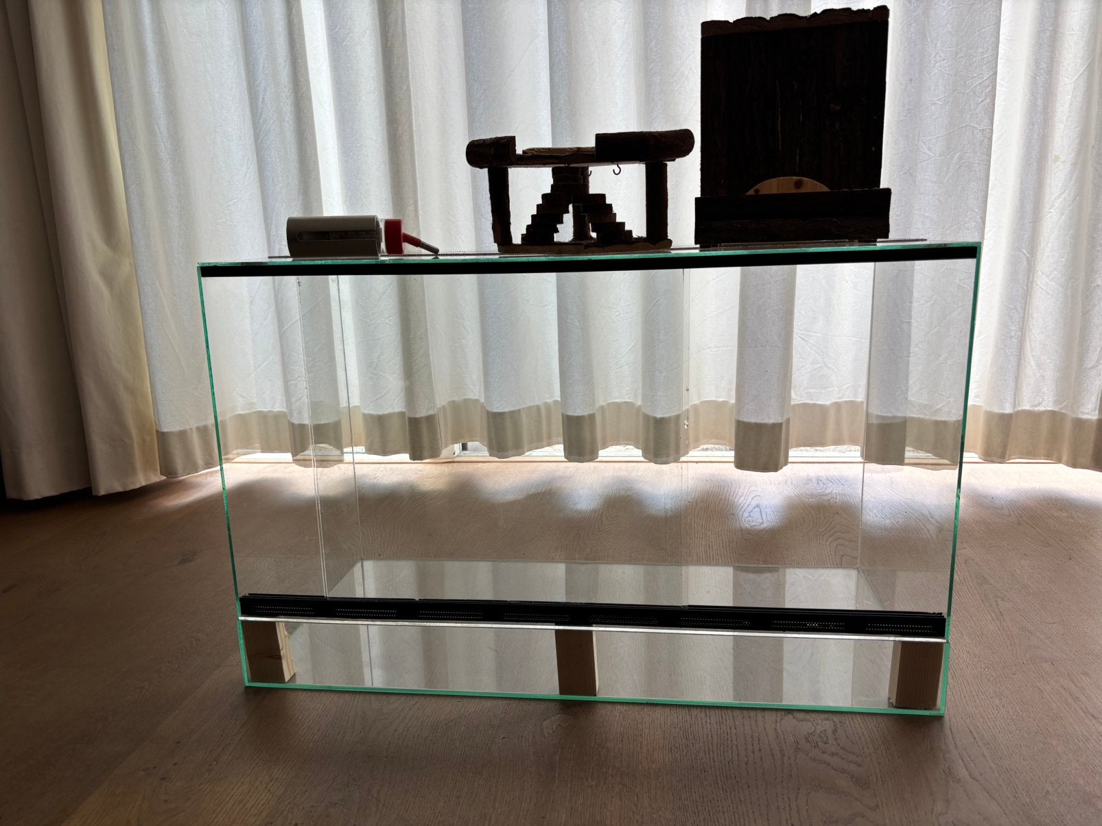 Hamsterkooi terrarium 80x40x50 (lxbxh), Kooi, Zo goed als nieuw, 75 tot 110 cm, Ophalen