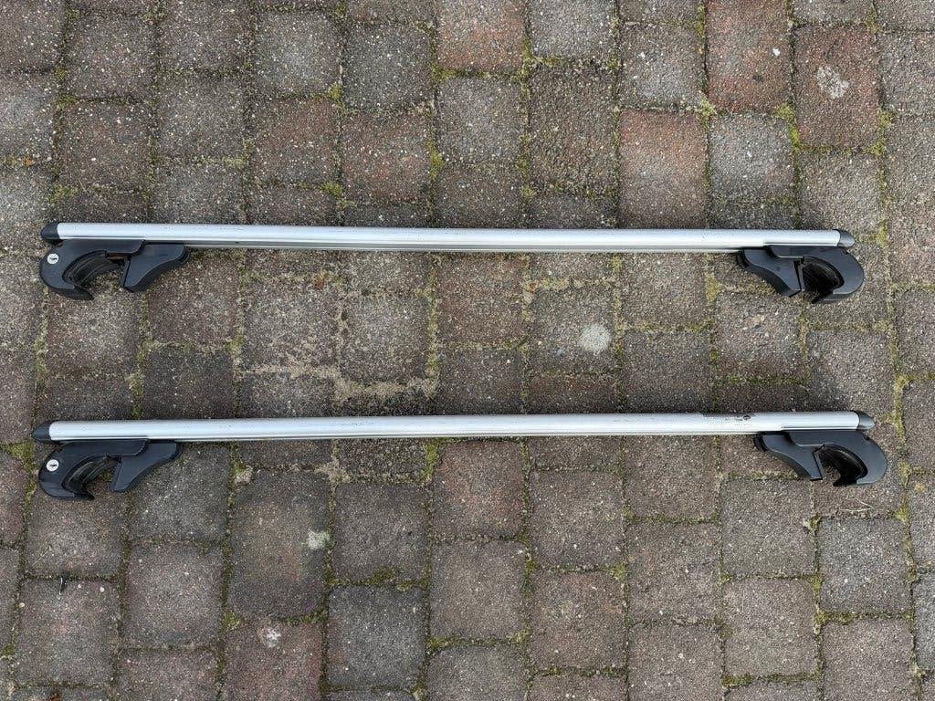 Aluminium universele dakdragers max. 90 kg, Ophalen, Gebruikt