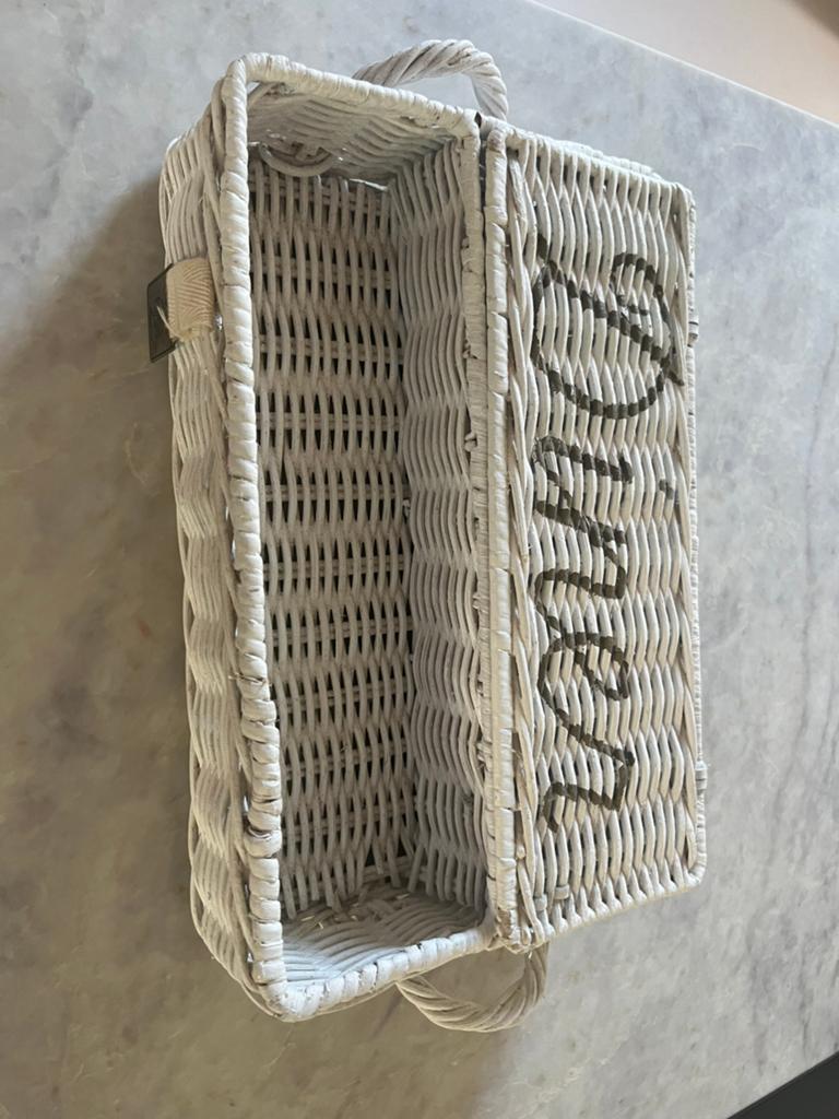 Rivièra maison rieten bestekmand, Mand, Ophalen of Verzenden, Zo goed als nieuw, Riet