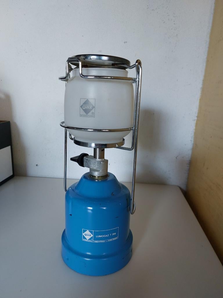 Campingaz Lumogaz T 206 gaslamp, Ophalen, Gebruikt