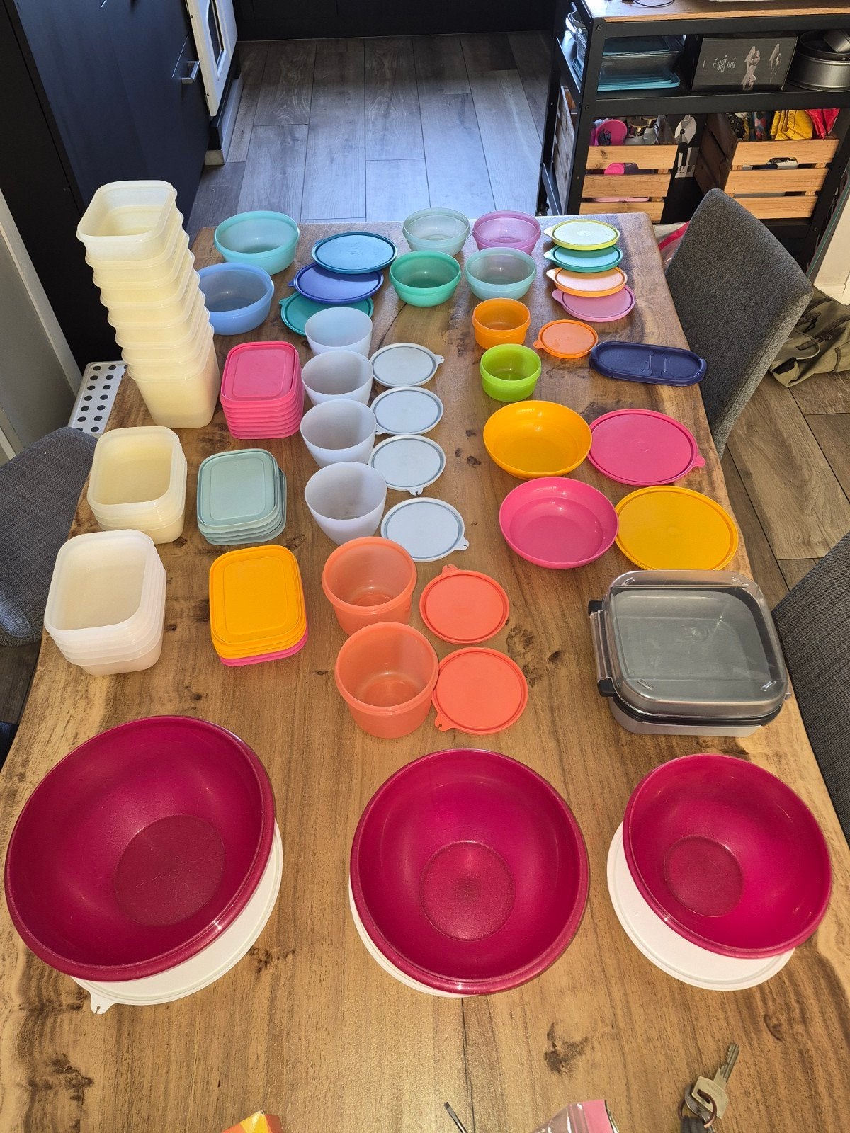 Grote Tupperware collectie - Diverse kleuren en maten, Ophalen of Verzenden
