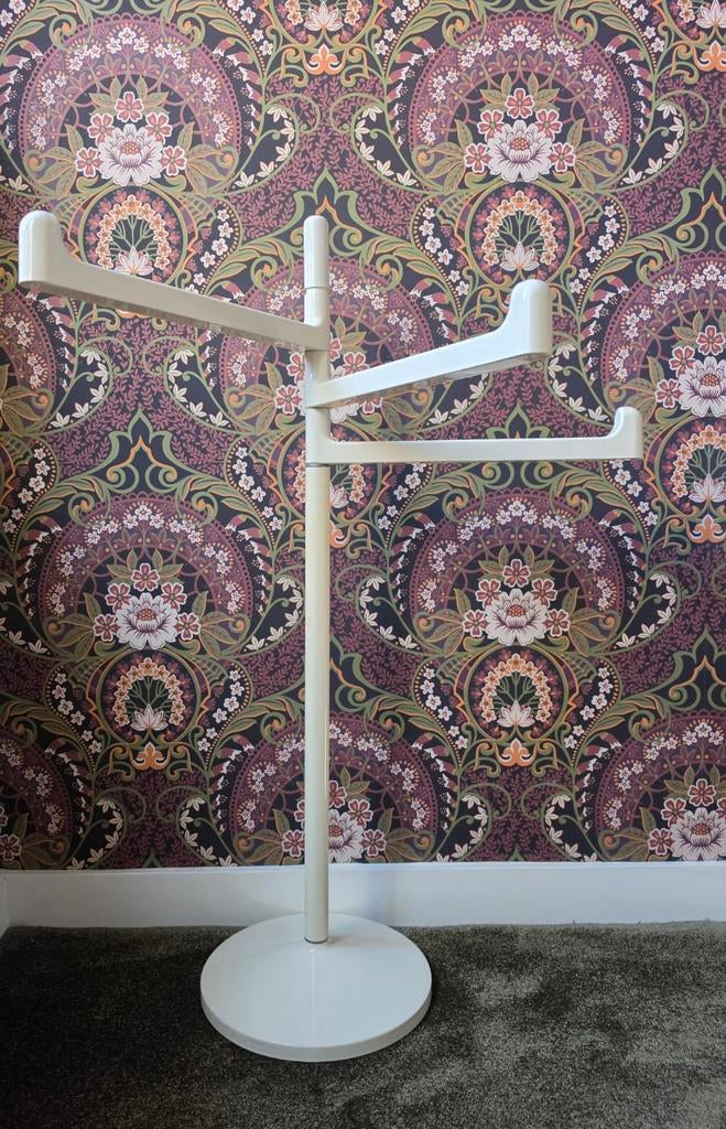 Vintage handdoekenrek/ kledingrek: Makio Hasuike voor Gedy, Ophalen of Verzenden, Wandkapstok, Minder dan 100 cm