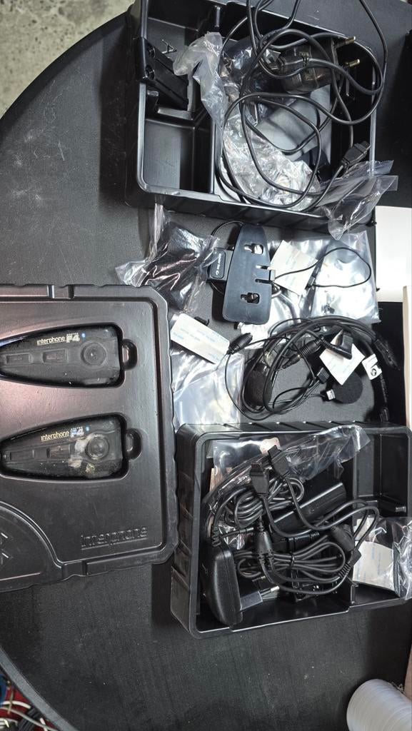 Interphone F4 Bluetooth Intercom Set voor Motorfiets, Motoren, Accessoires | Overige, Gebruikt, Ophalen of Verzenden