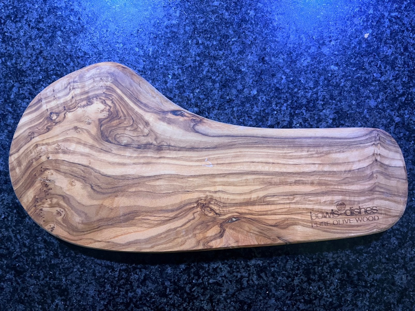 Olijfhouten borrelplank, Snij-/serveerplank, Ophalen of Verzenden, Zo goed als nieuw, Hout