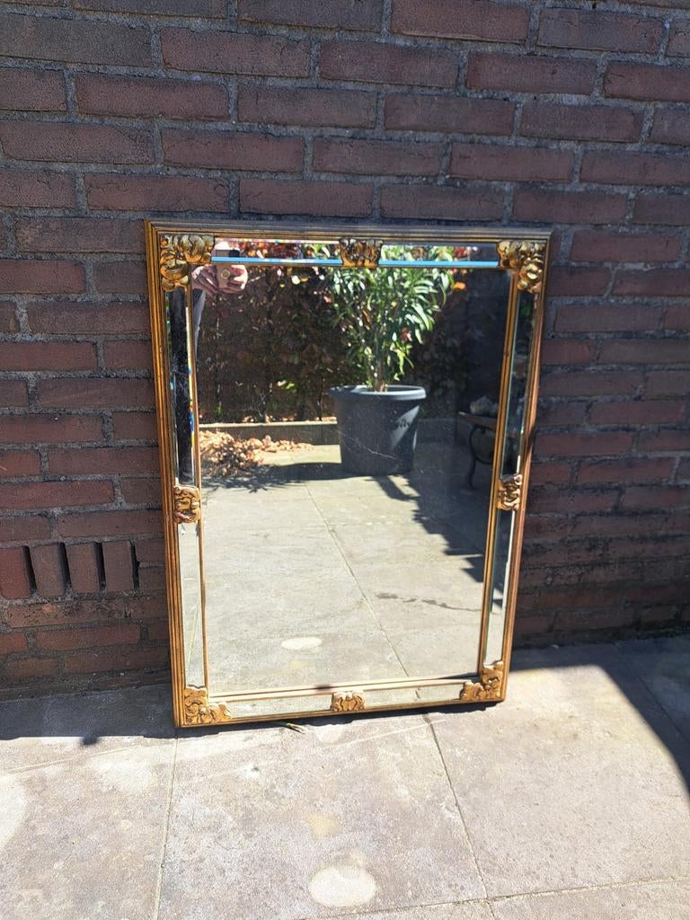 Antieke spiegel brocante, Ophalen, Rechthoekig