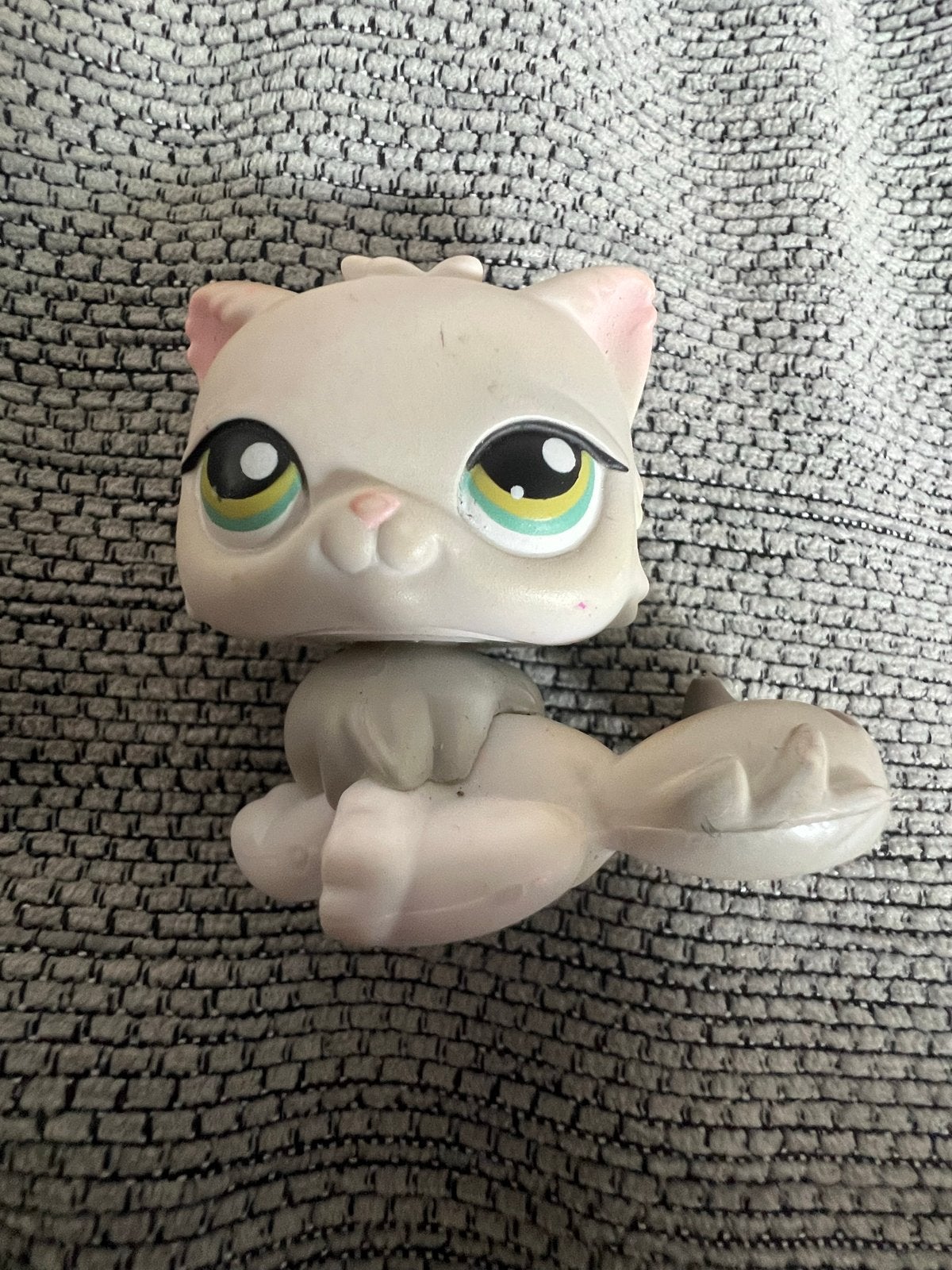 LPS Littlest Pet Shop #328 Grijs Witte Perzische Kat, Ophalen of Verzenden, Gebruikt