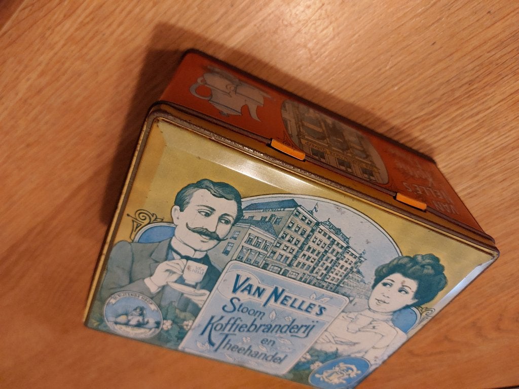 blik van Nelle's stoom koffiebranderij en theehandel, Verzamelen, Blikken, Ophalen of Verzenden, Koffie, Van Nelle