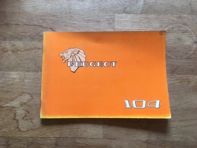 Peugeot 104       Gebruikershandleiding     (1978-1985), Ophalen of Verzenden