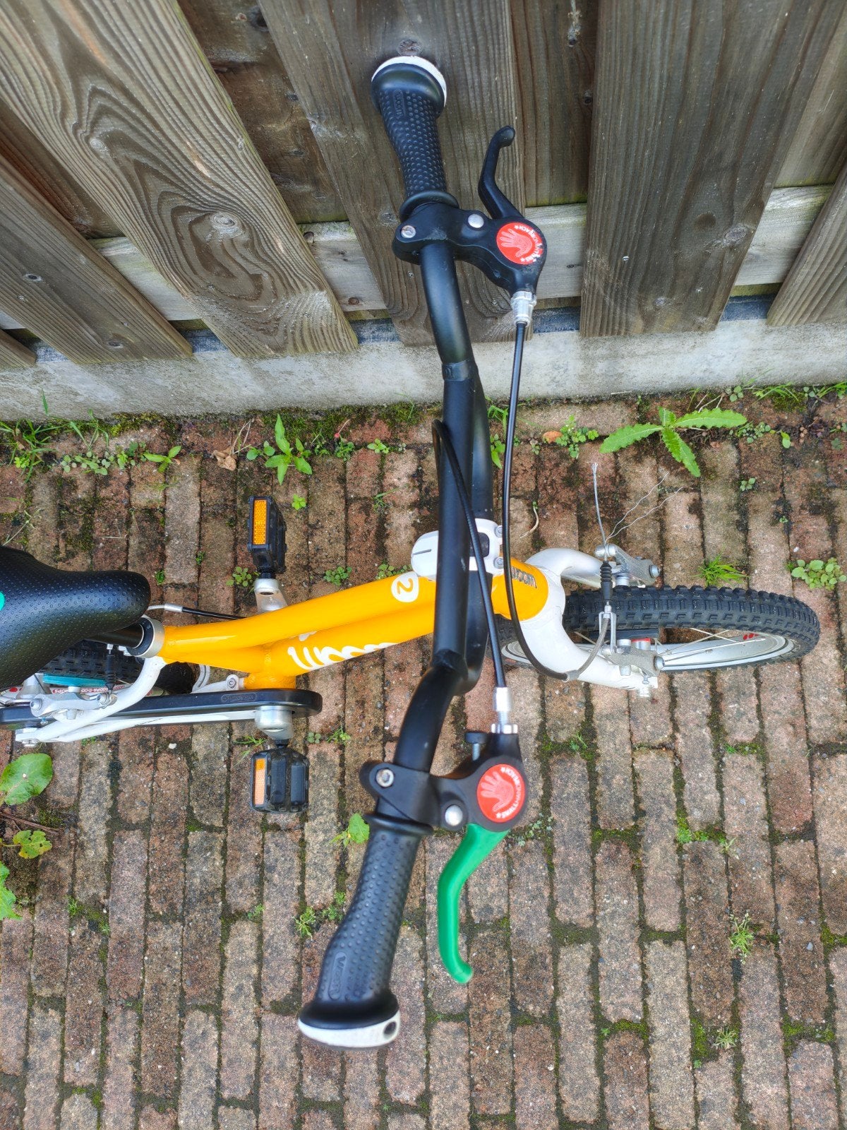 Woom 2 kinderfiets - Geel, Ophalen, Gebruikt, Minder dan 16 inch