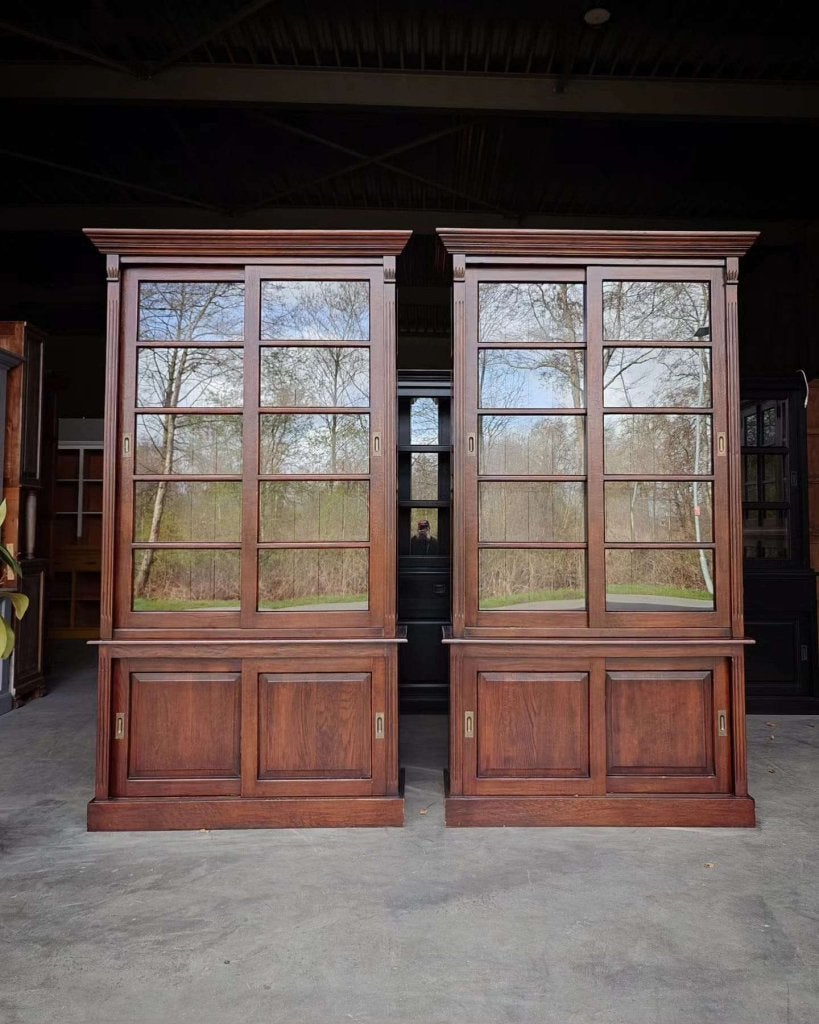Prachtige eiken notariskasten | Chique buffetkasten #3268, Huis en Inrichting, Niet ingevuld, 100 tot 150 cm, 200 cm of meer, Niet ingevuld