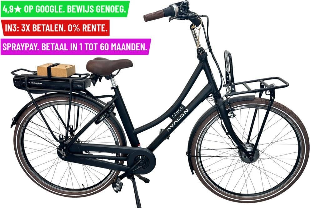 +Damesfiets Avalon E-Cargo N7 28"/50cm/12Ah - Garantie/Lever
