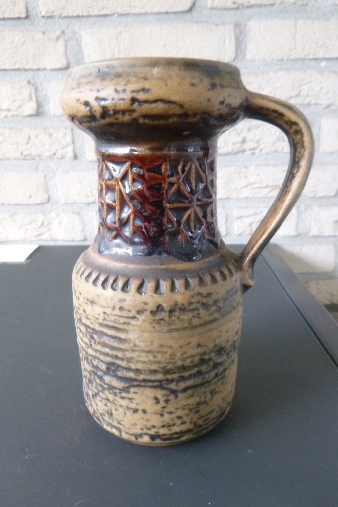 mooie Jasba oorvaas, Gebruikt, Overige kleuren, Aardewerk of Porselein, Ophalen of Verzenden