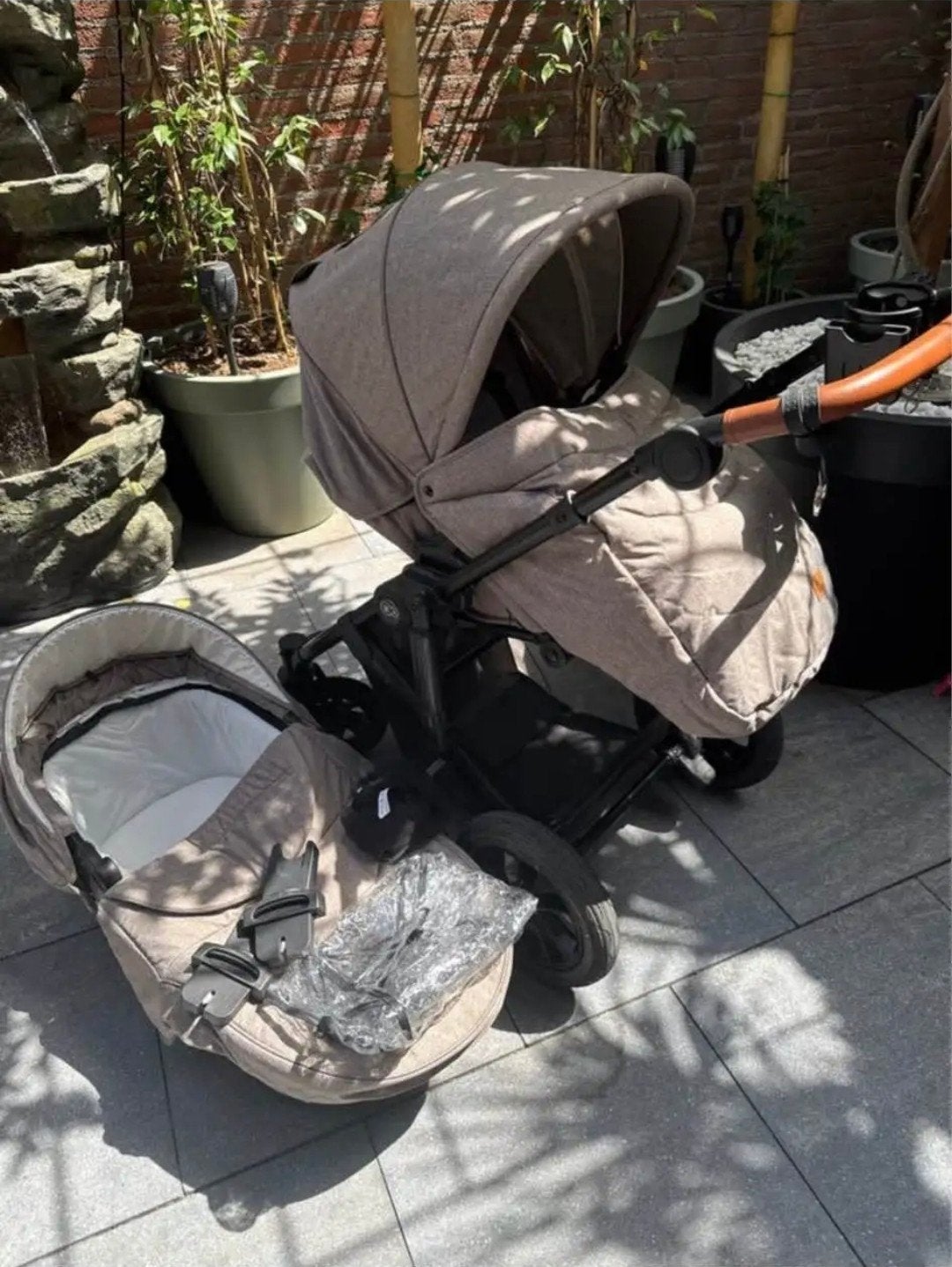 Te koop kinderwagen 2 in 1, Ophalen, Zo goed als nieuw, Overige merken, Verstelbare duwstang