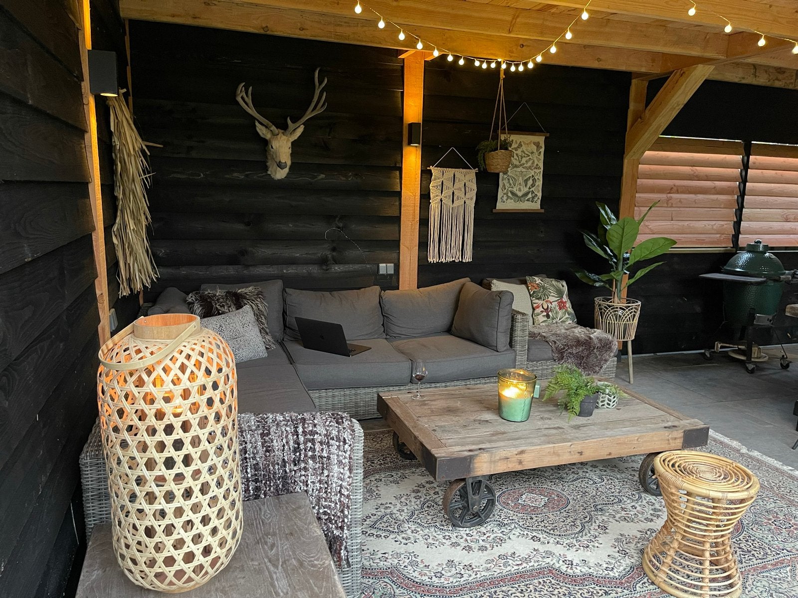 Tuin loungeset met kussens, Tuin en Terras, Tuinsets en Loungesets, Ophalen of Verzenden, Zo goed als nieuw