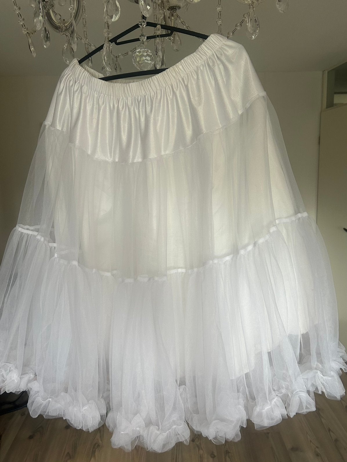 Patticoat wit maat XL/XXL, Wit, Maat 46/48 (XL) of groter, Ophalen of Verzenden, Zo goed als nieuw