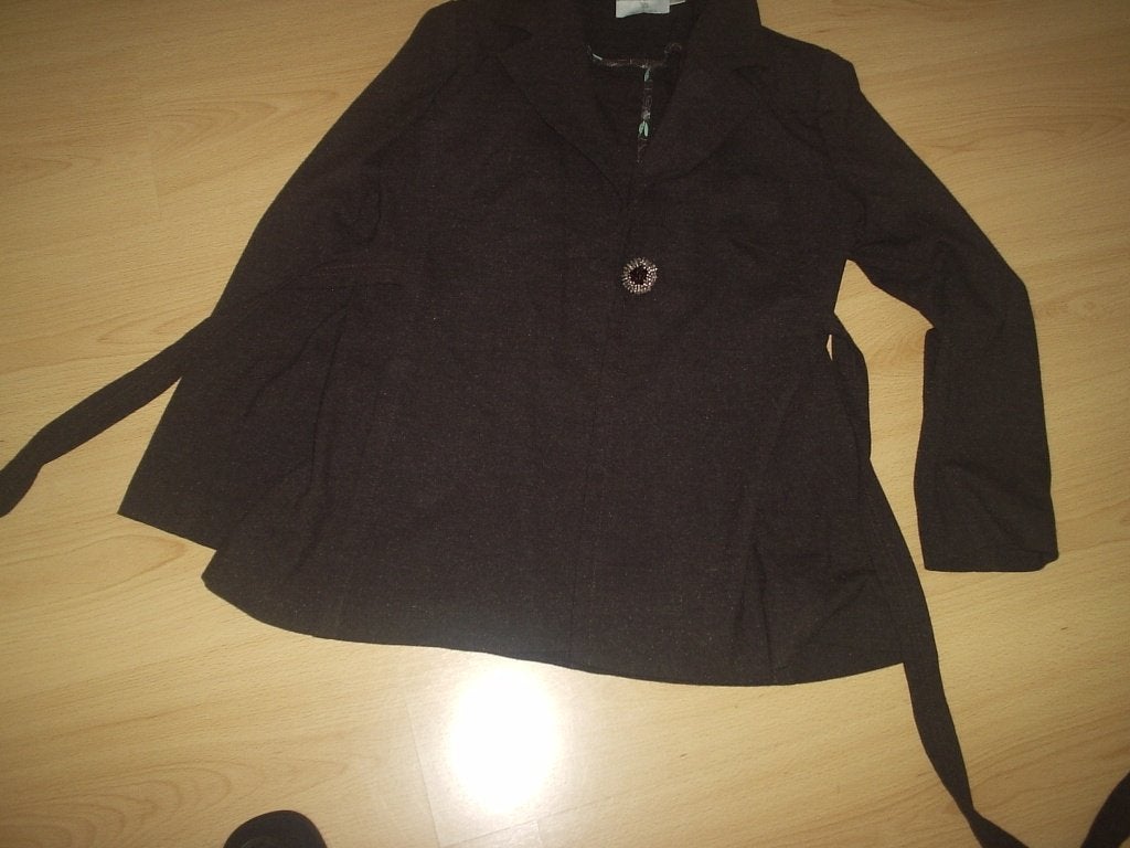 mantelpak van TETE A TETE MAAT M, Kleding | Dames, Maat 38/40 (M), Kostuum of Pak, Bruin, Ophalen of Verzenden