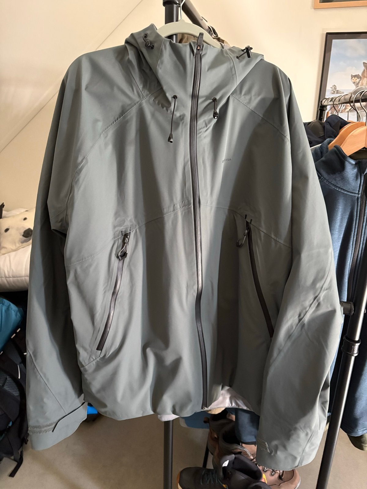 Quechua Regenjas 3XL - Zo goed als nieuw, Ophalen of Verzenden, Zo goed als nieuw