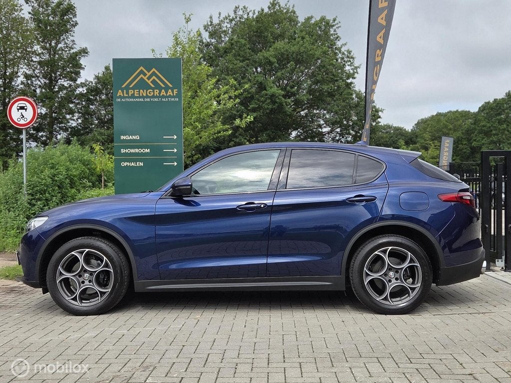 Alfa Romeo Stelvio 2.0 T 280PK Q4 AWD Super Veloce Pack|Keyl, Auto's, Alfa Romeo, Automaat, Zwart, 4 cilinders, Blauw