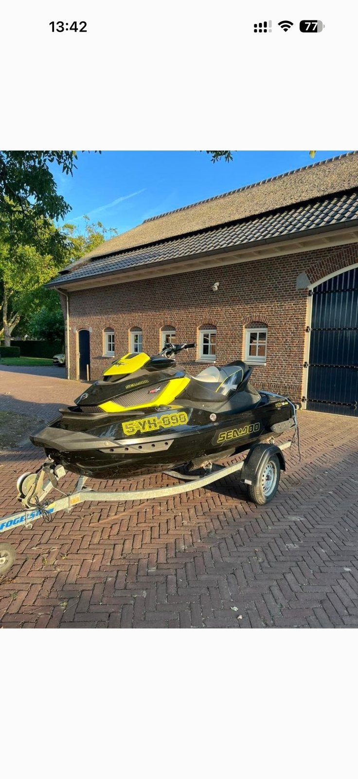Te koop: Sea-Doo RXT-260 Jetski (2013), Ophalen, Zo goed als nieuw, Benzine, 200 pk of meer
