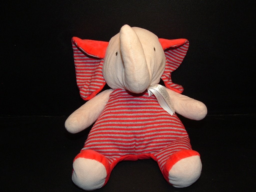 HAPPY HORSE OLIFANT ELEPHANT EMMA VELOURS HUIDSKLEU, Kinderen en Baby's, Speelgoed | Knuffels en Pluche, Nieuw, Overige typen