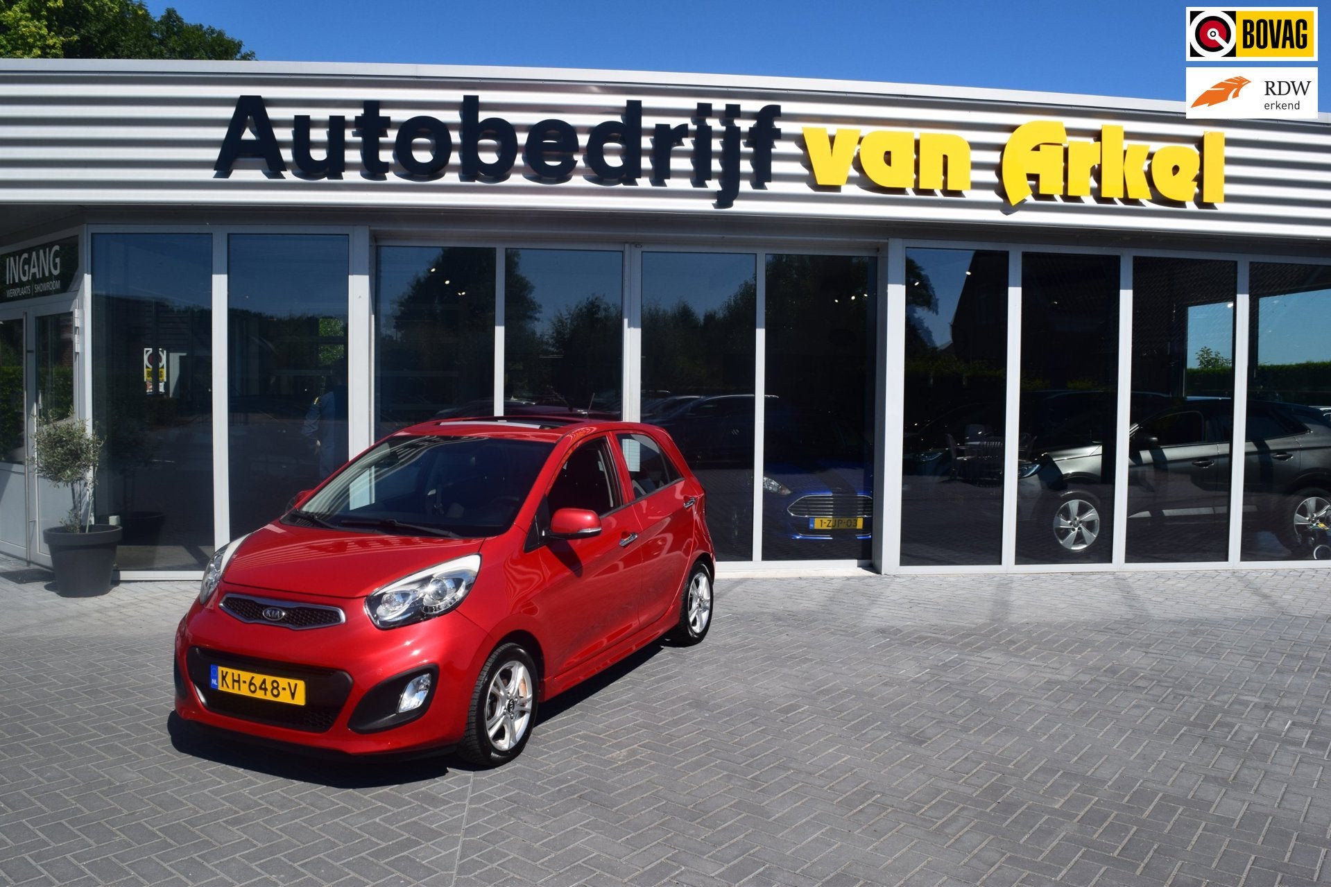 Kia Picanto 1.2 CVVT ISG schuifdak parkeersensoren keyles, Voorwielaandrijving, Euro 5, Gebruikt, Zwart