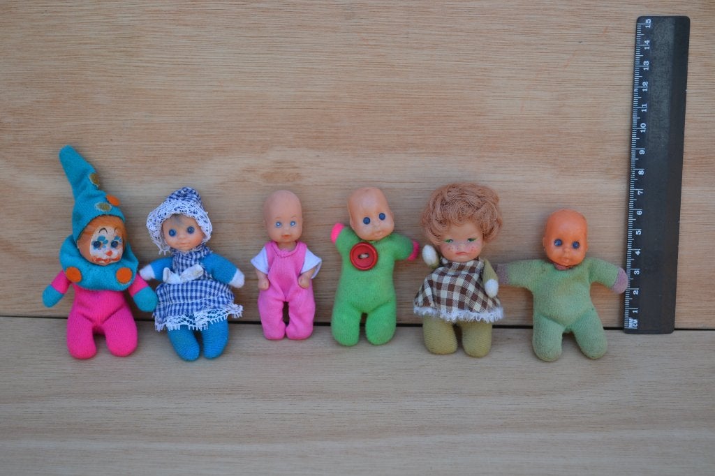 OPRUIMING: 6 mooie kleine lucifers popjes NR 8748, Ophalen of Verzenden, Zo goed als nieuw, Pop