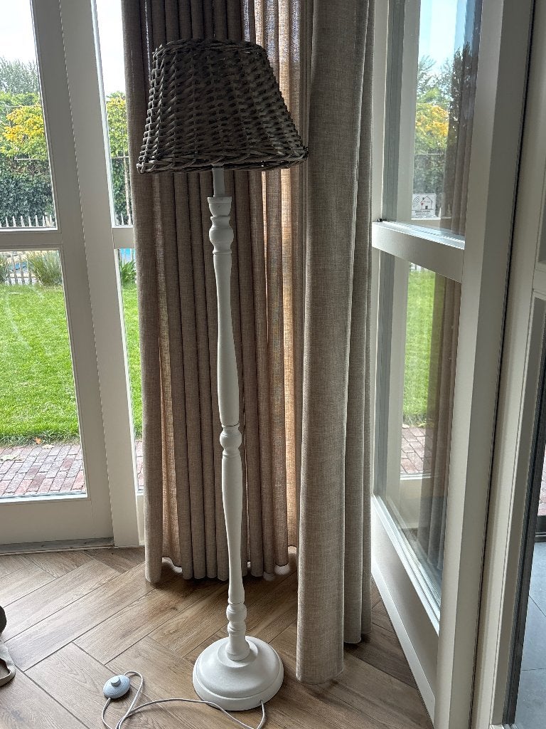 Staande lamp, Gebruikt, Landelijk, 150 tot 200 cm, Hout