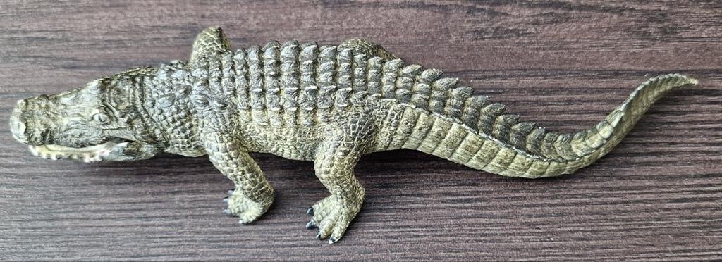 Schleich Wild Life Alligator - 2014, Ophalen of Verzenden, Gebruikt, Wild dier, Beeldje of Figuurtje