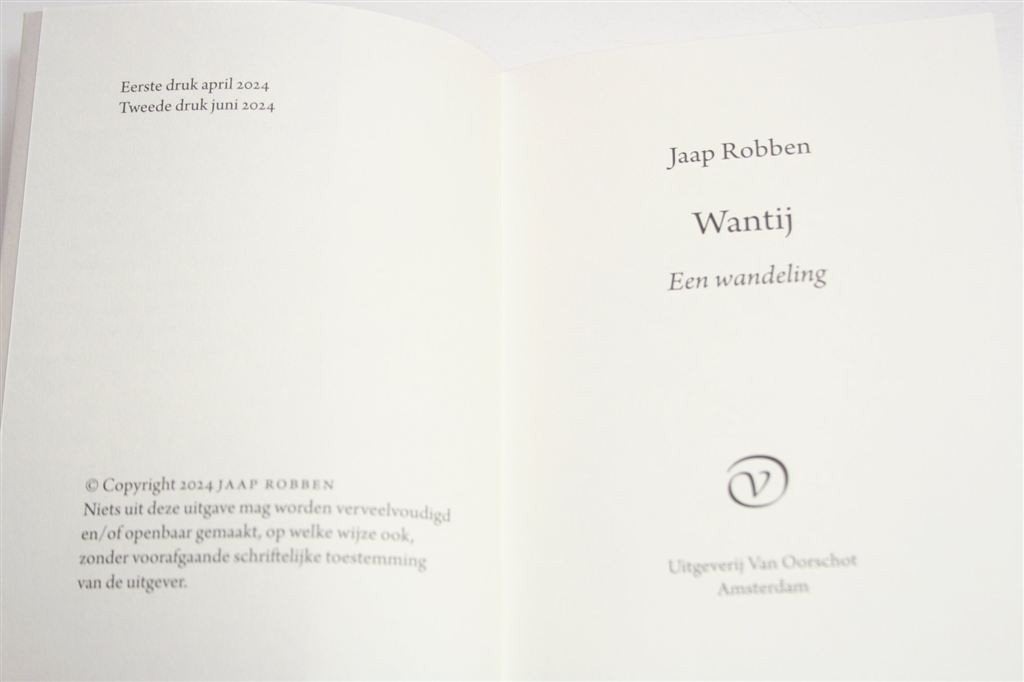 Jaap Robben — Wantij — Een Wandeling, Boeken, Ophalen of Verzenden, Gelezen