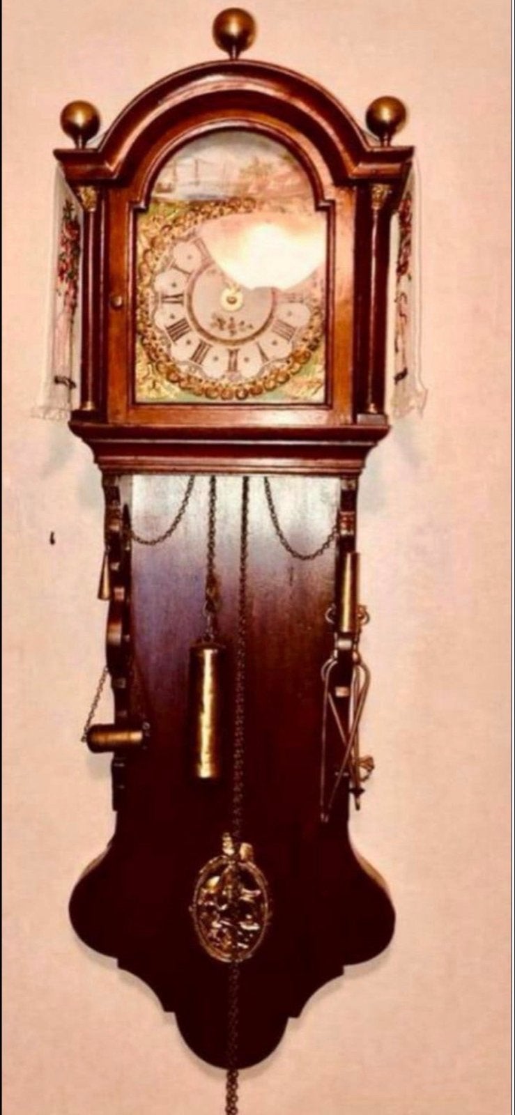 Zeldzame Antieke Groningse Notaris Klokje - Eikenhout 1860, Antiek en Kunst, Antiek | Klokken, Ophalen