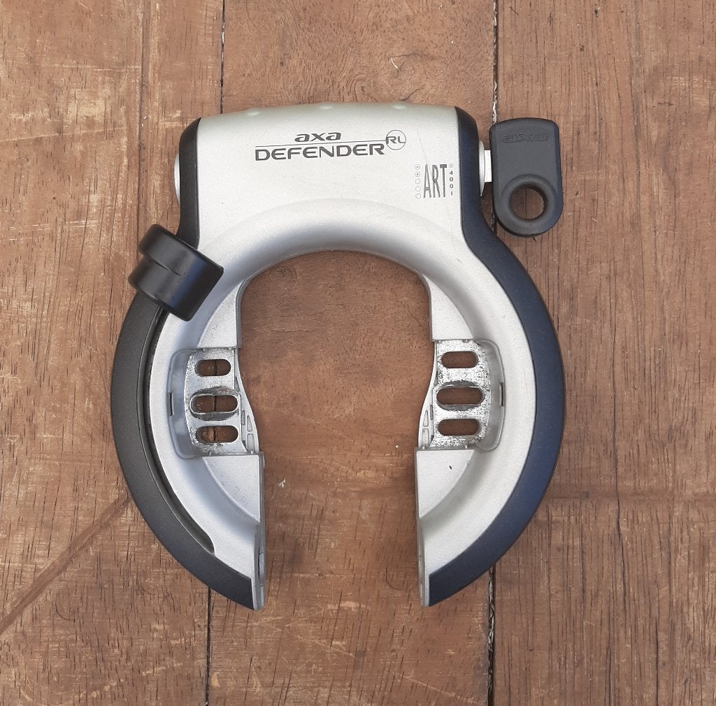 AXA Defender RL Ringslot en 1 Sleutel ART2 Kleur Grijs-Zwart, Ophalen, Gebruikt, Ringslot