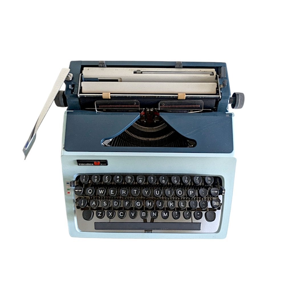Vendex 1000 typemachine blauw - gereviseerd, Diversen, Typemachines, Ophalen, Gebruikt
