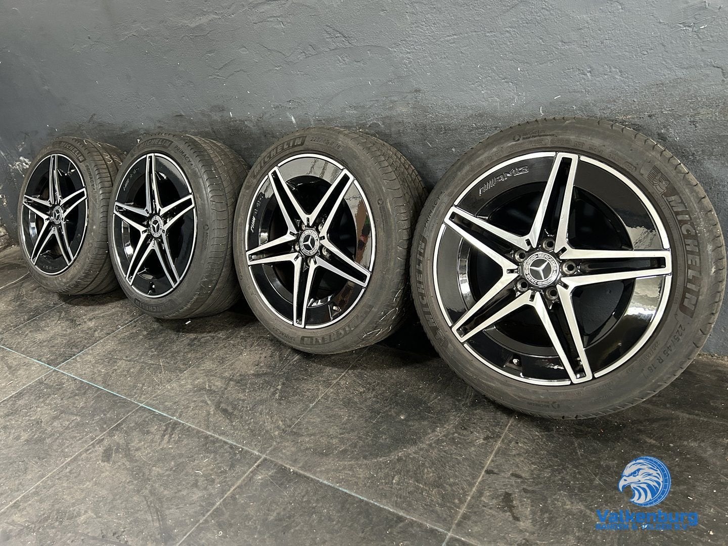 6mm! Originele Mercedes AMG C300E Hybrid W206 18 inch breeds
