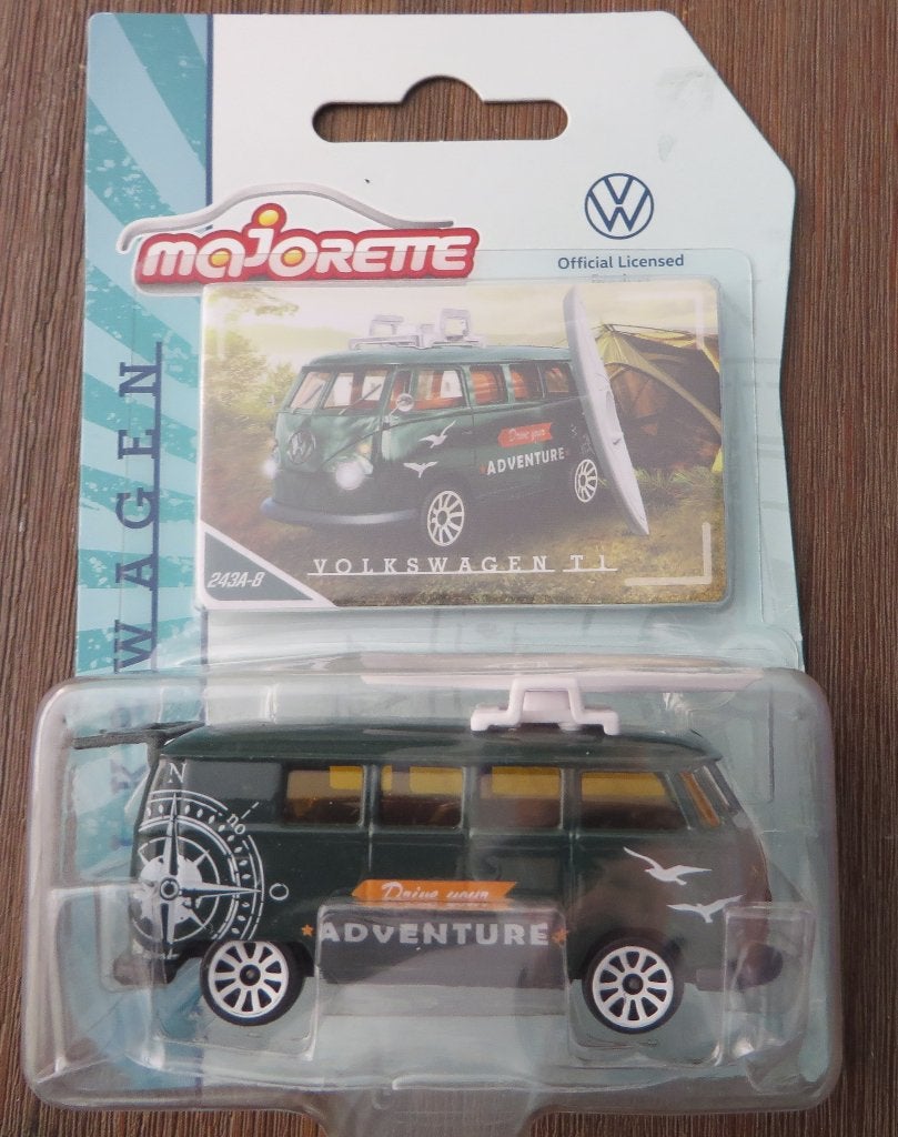 Majorette Volkswagen Bully Transporter T1 ADVENTURE, Ophalen of Verzenden, Nieuw, Auto