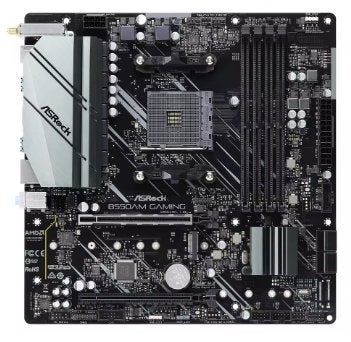 ASRock B550AM GAMING Moederbord met Socket AM4, Ophalen of Verzenden, Gebruikt, DDR4