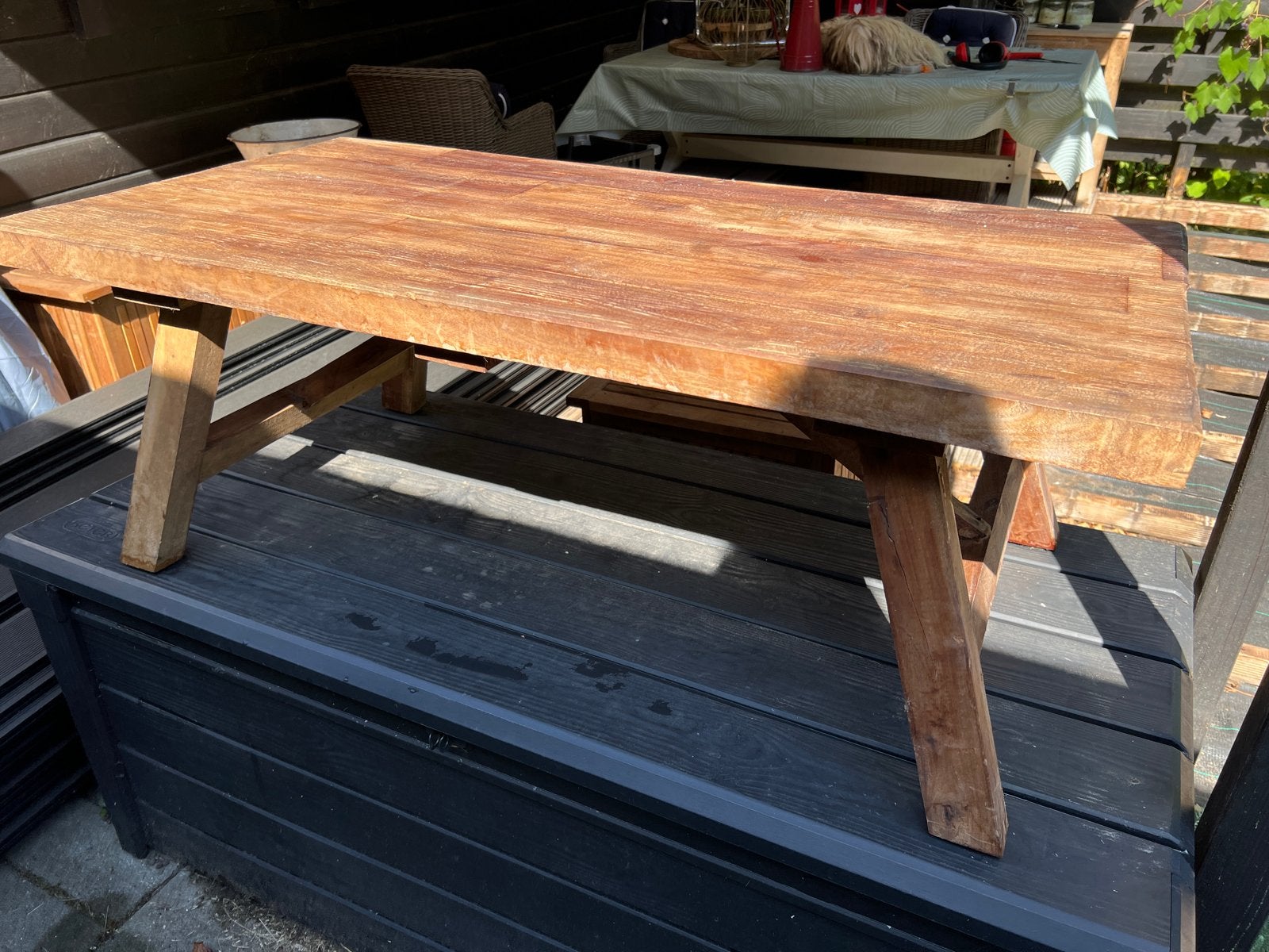 Leuke salontafel van Xenos, Ophalen, Gebruikt, 100 tot 150 cm, Overige houtsoorten