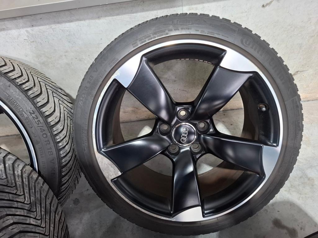 Audi Rotor Velgen 18 inch met banden (deels te vervangen), Ophalen, 18 inch, Velg(en), Zomerbanden