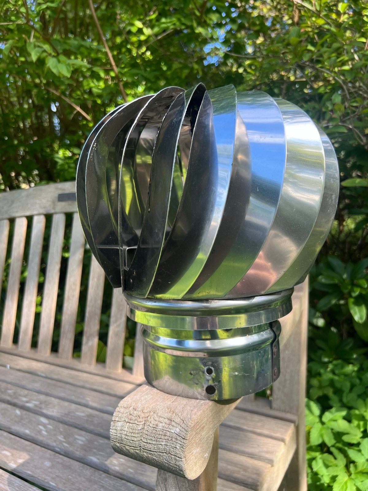 RVS schoorsteenkap windgedreven ventilator 150 mm, Ophalen, Nieuw, Ventilator